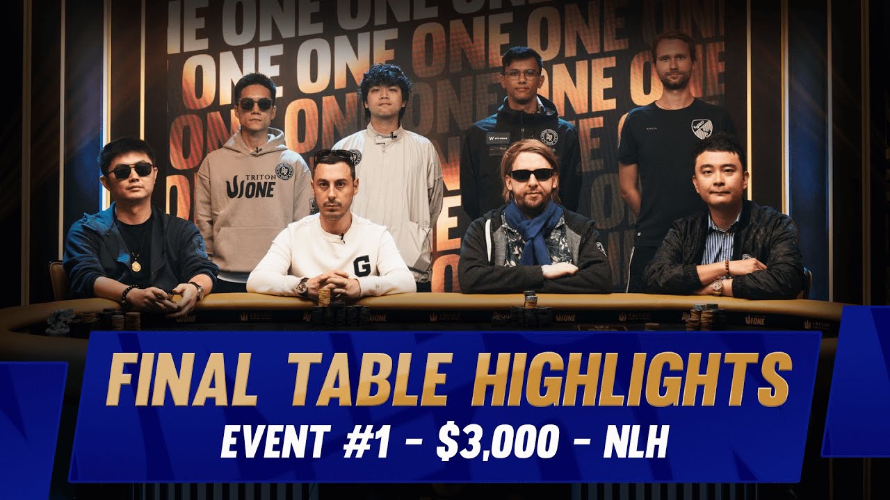 $564K for 1st! Intense Final Table Action at the $3K NLH Triton ONE QQPK Genesis!