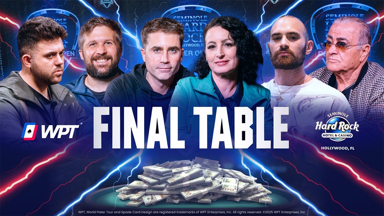 WPT Seminole Rock N' Roll Poker Championship Final Table | $600,000 for 1st