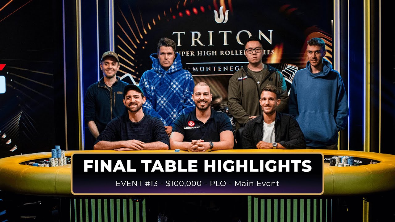 Final Table Highlights - $100K PLO Main Event | Triton Poker Series Montenegro 2024