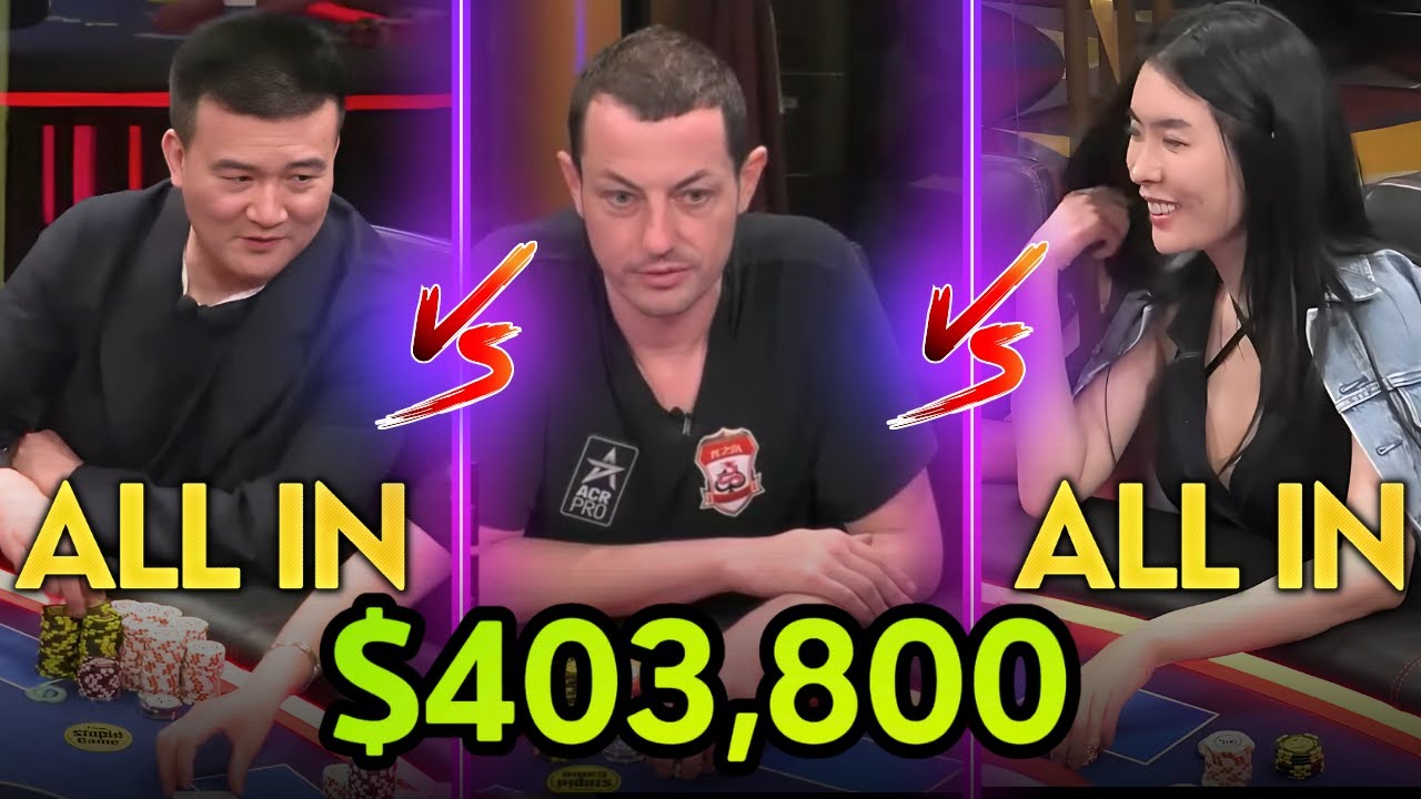 ALL IN for $403,800 With a FULL HOUSE at Thrilling Live Cash Game